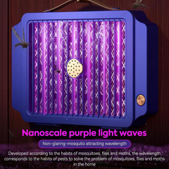 Electric Mosquito Killer Lamp - Rechargeable UV Insect Zapper Bug Fly Trap