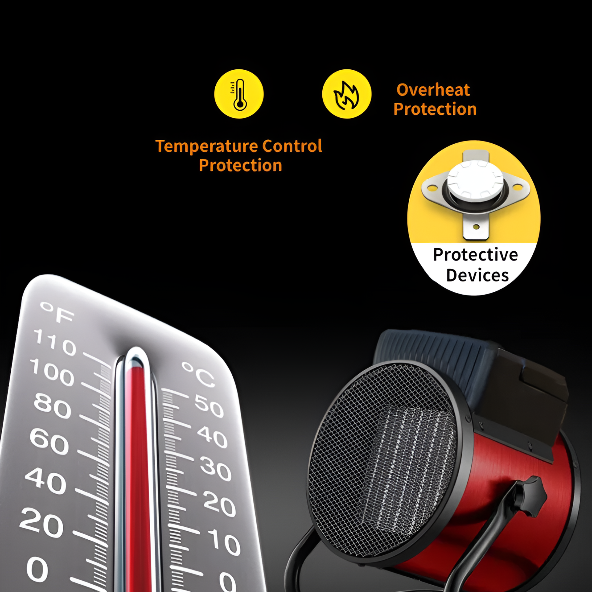 2000W Portable Electric Space Heater