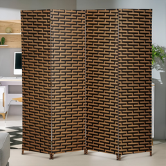 4 Panel Room Divider, Folding Privacy Screen, Freestanding Partition