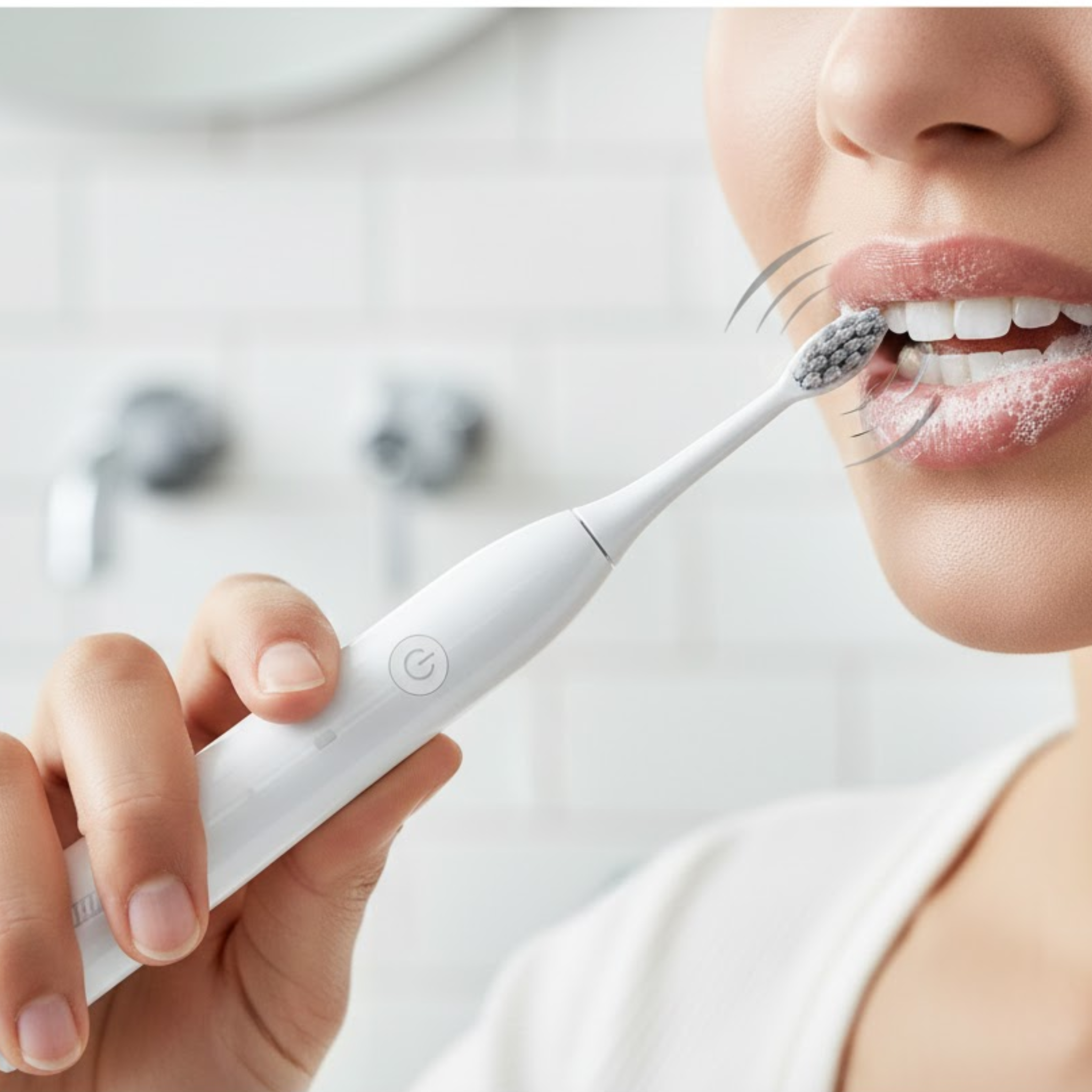 MDHL Sonic Vibration Toothbrush - White