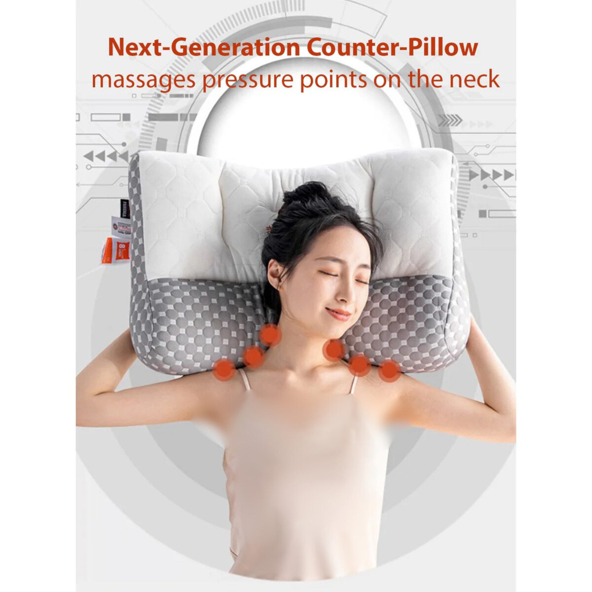 Super Ergonomic Orthopedic Neck Comfort Pillow