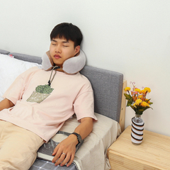 U Shaped Memory Foam Massage Pillow, Sleeping Headrest Pillow for Travelers