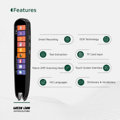 Green Lion Translation Pen / Supports Arabic + English / 3 Mode Translation