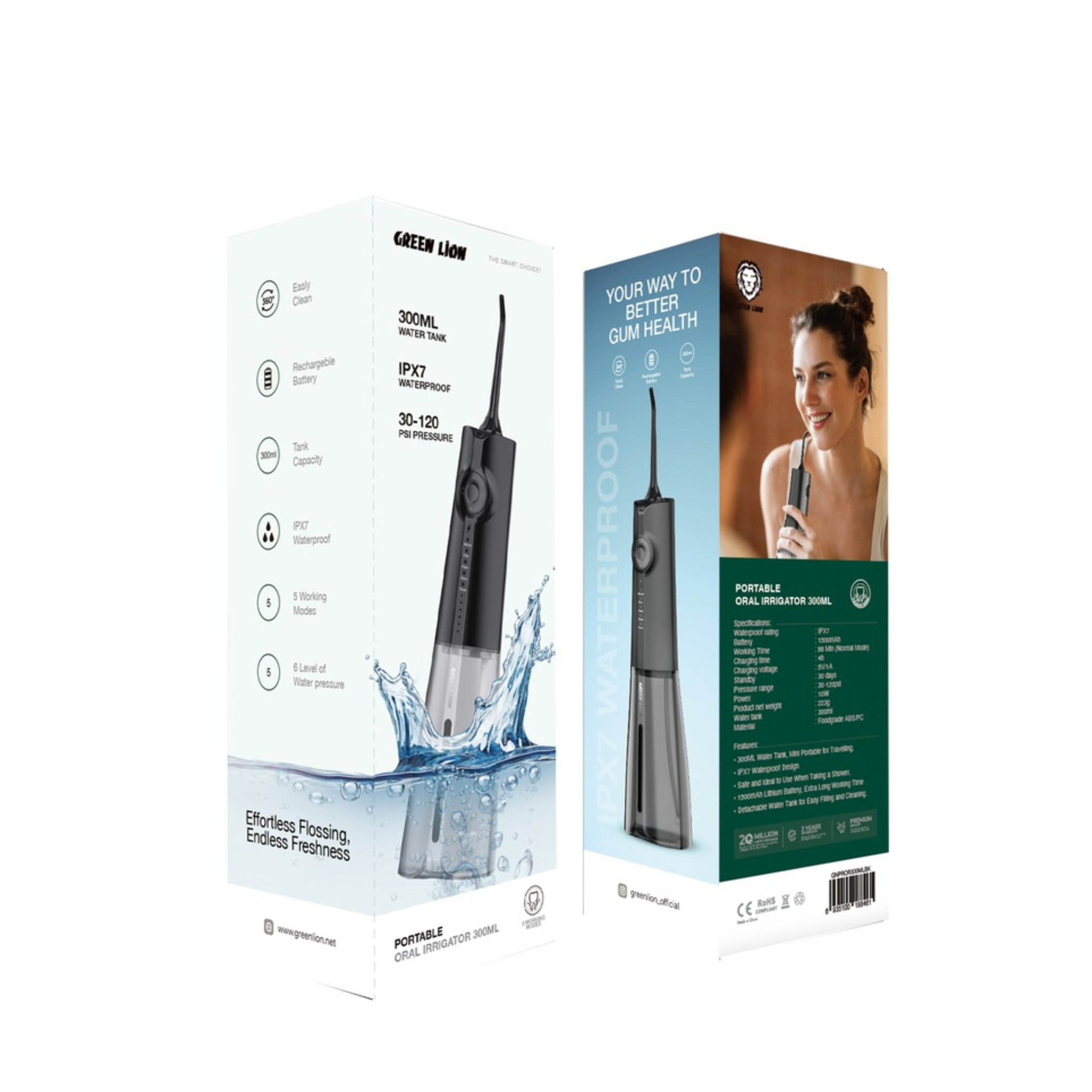 Green Lion Portable Oral Irrigator 300ML