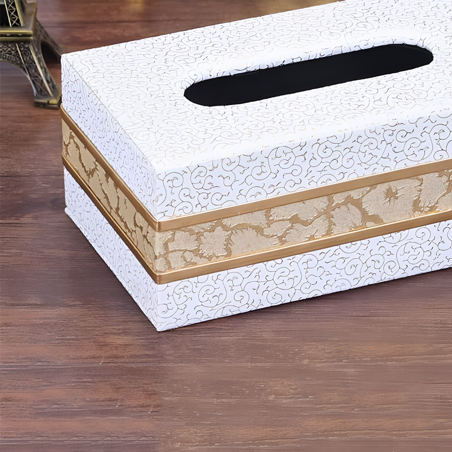 Rectangular Desktop Tissue Paper Holder Box 24 × 12 × 9 cm
