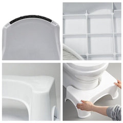 Squat Stool for Western Toilet - Non-slip Foot Rest Under Desk