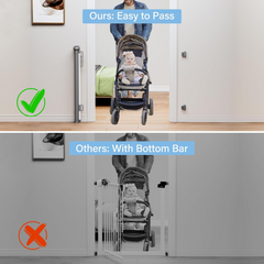 Retractable Wide Pet & Baby Gate for Stairs and Doors