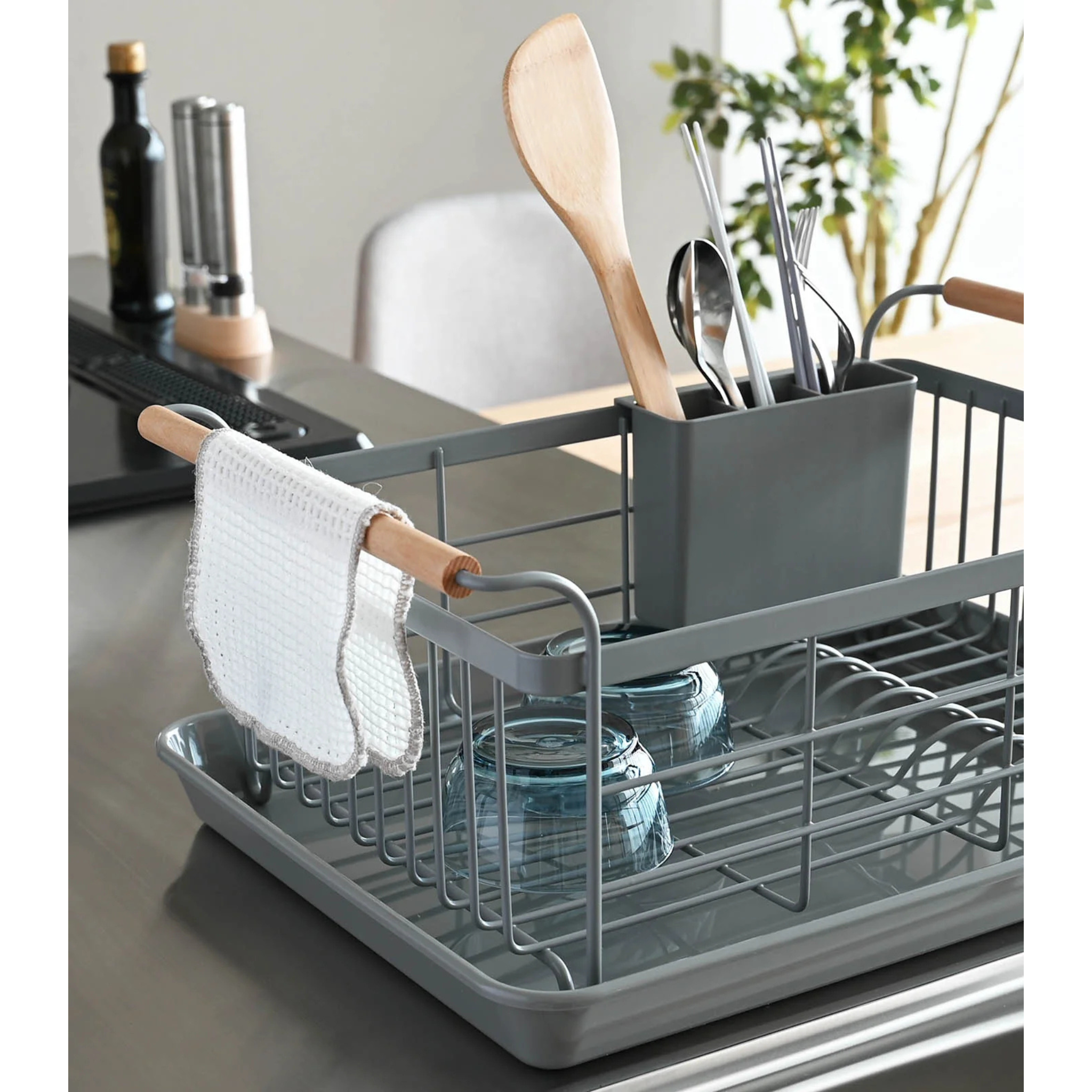 Kitchen Sink Removeable Drainer Tray Dish Organizer Rack
