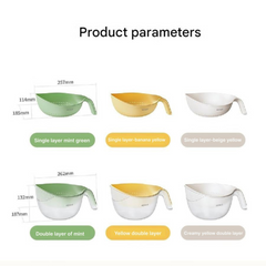 Ecoco Washing Drain Bowl for Rice, Grains, Vegetables and Fruits Ecoco Washing Drain Bowl for Rice, Grains, Vegetables and Fruits