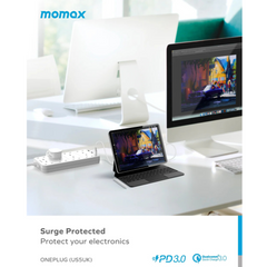 شريط طاقة Momax OnePlug بـ 8 منافذ مع USB