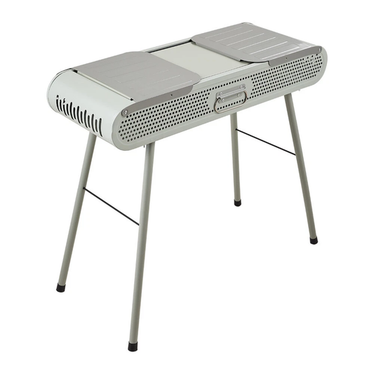 Portable Folding Suitcase Charcoal BBQ Grill for Outdoor Garden and Patio Use