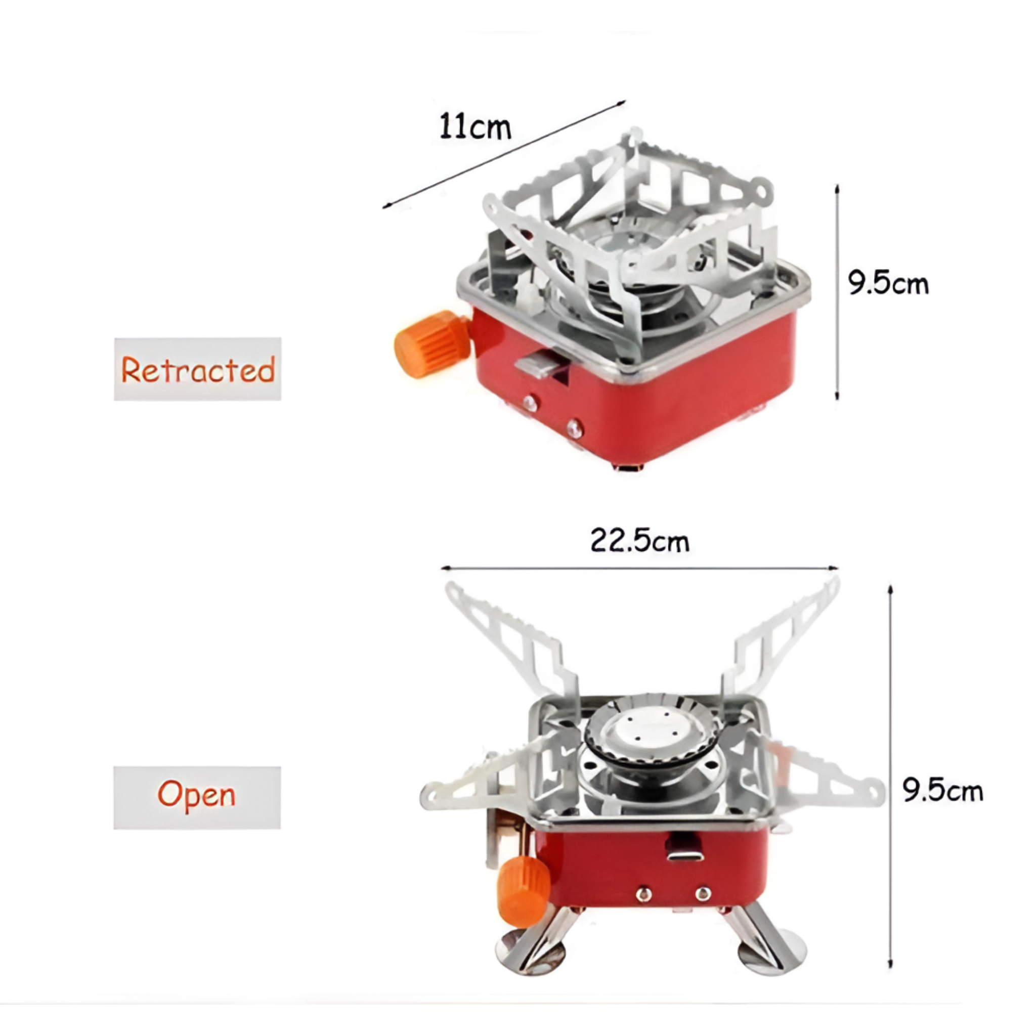 Portable Mini Folding Card Type Gas Stove for Camping and Picnic