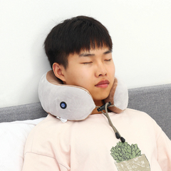 U Shaped Memory Foam Massage Pillow, Sleeping Headrest Pillow for Travelers