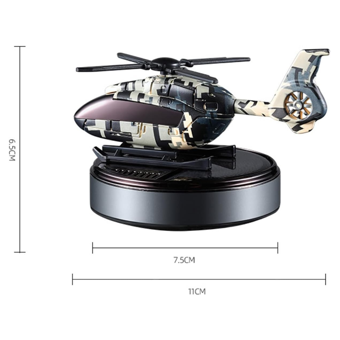 Military Helicopter Solar Car Air Freshener