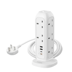 شريط طاقة Momax OnePlug مزود بـ 11 منفذًا مع USB شريط طاقة Momax OnePlug مزود بـ 11 منفذًا مع USB