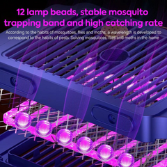 Electric Mosquito Killer Lamp - Rechargeable UV Insect Zapper Bug Fly Trap
