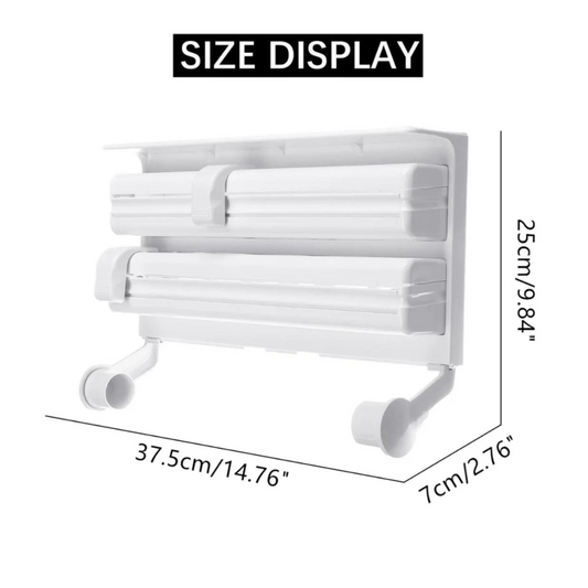 4in1 Cling Film Dispenser, Plastic Wrap, Aluminium Film Dispenser