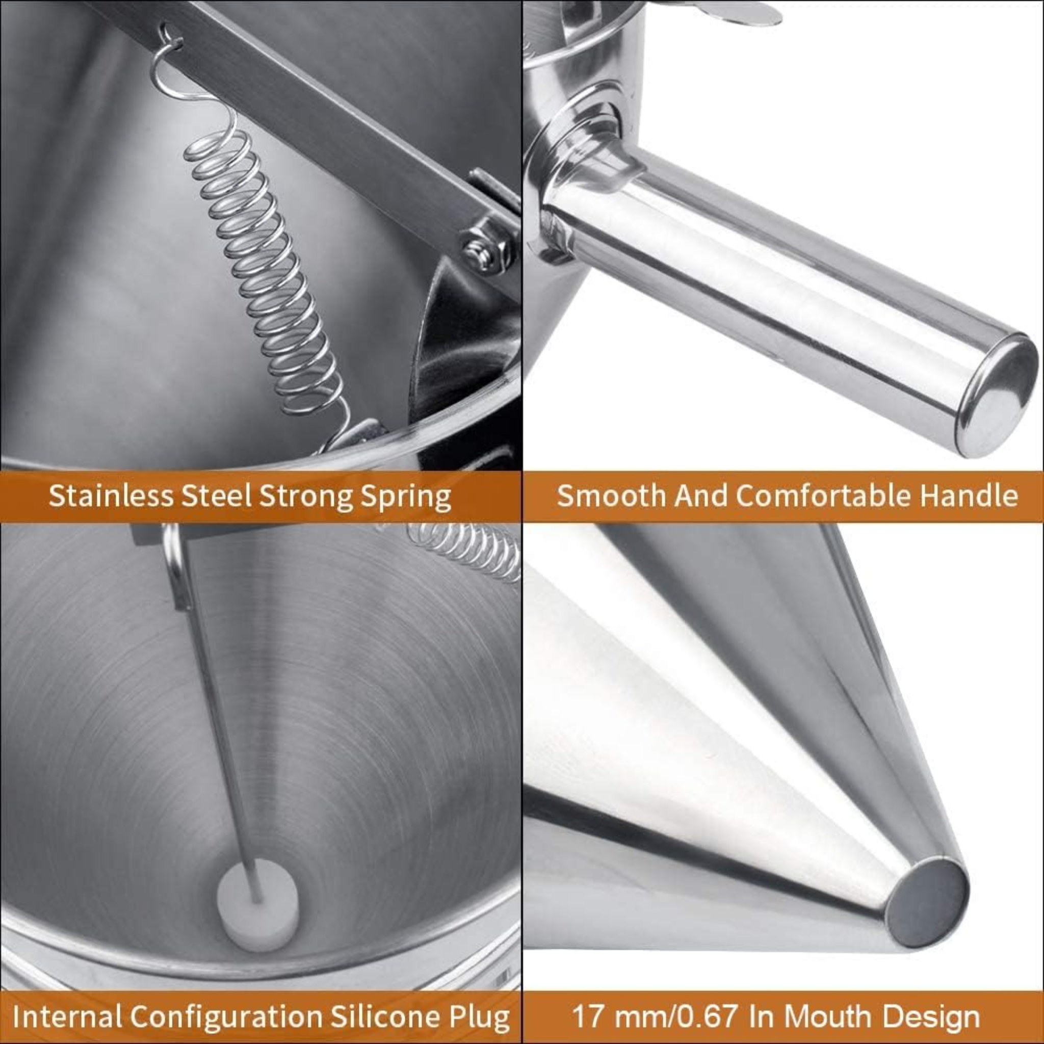 1.2 Liter Stainless Steel Batter Dispenser
