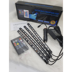 شريط إضاءة LED داخلي للسيارة (متعدد الألوان)، ضوء لمزامنة الصوت