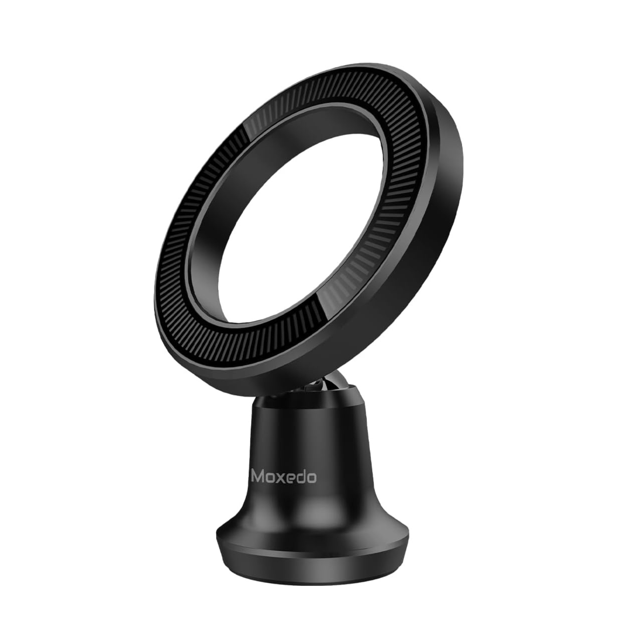 Moxedo Magnetic Car Phone Holder for Dashboard | 360° Rotating Snap-On Mount with Strong Magnets