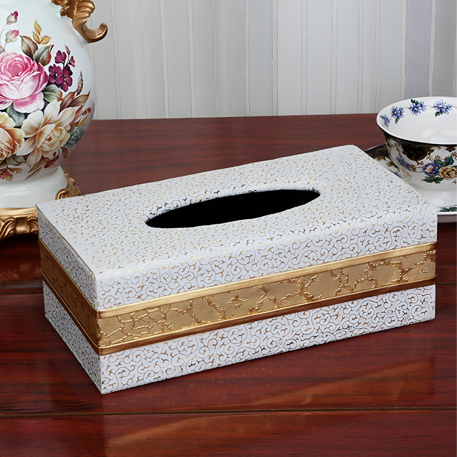 Rectangular Desktop Tissue Paper Holder Box 24 × 12 × 9 cm