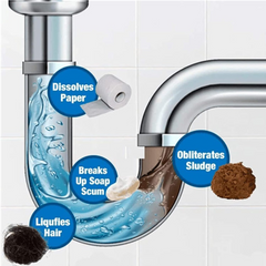 Sink and Drain Cleaner - High Efficiency Clog Remover for Drainage Path Sink and Drain Cleaner - High Efficiency Clog Remover for Drainage Path