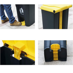 Large Capacity Garbage Bin Trash Can with Lid & Foot Pedal Large Capacity Garbage Bin Trash Can with Lid & Foot Pedal