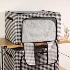 66L Wardrobe Clothes Storage Organizer Box with Steel Frame