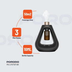 Porodo Lifestyle Aroma Sphere Waterless Diffuser - Hygienic Aroma Diffusion Porodo Lifestyle Aroma Sphere Waterless Diffuser - Hygienic Aroma Diffusion