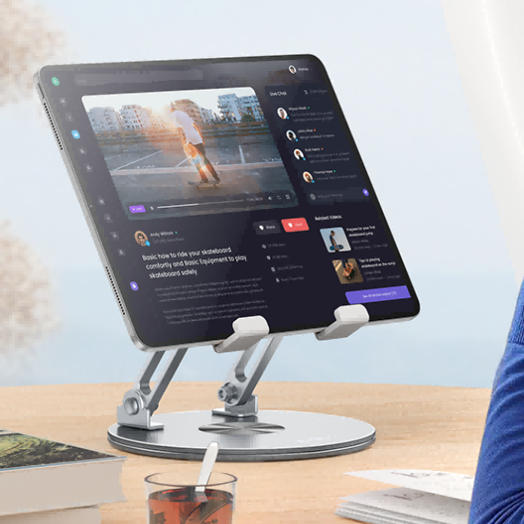 360° Rotation Aluminium Alloy Tablet Holder Stand - Yesido C293