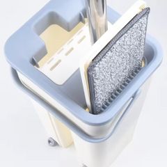 Microfiber Flat Mop with Bucket - Self Wash & Squeeze