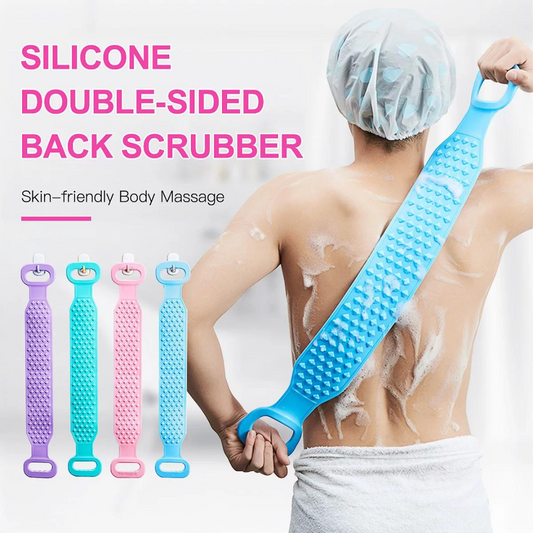 Silicone Back and Body Easy Bath Scrubber Strap