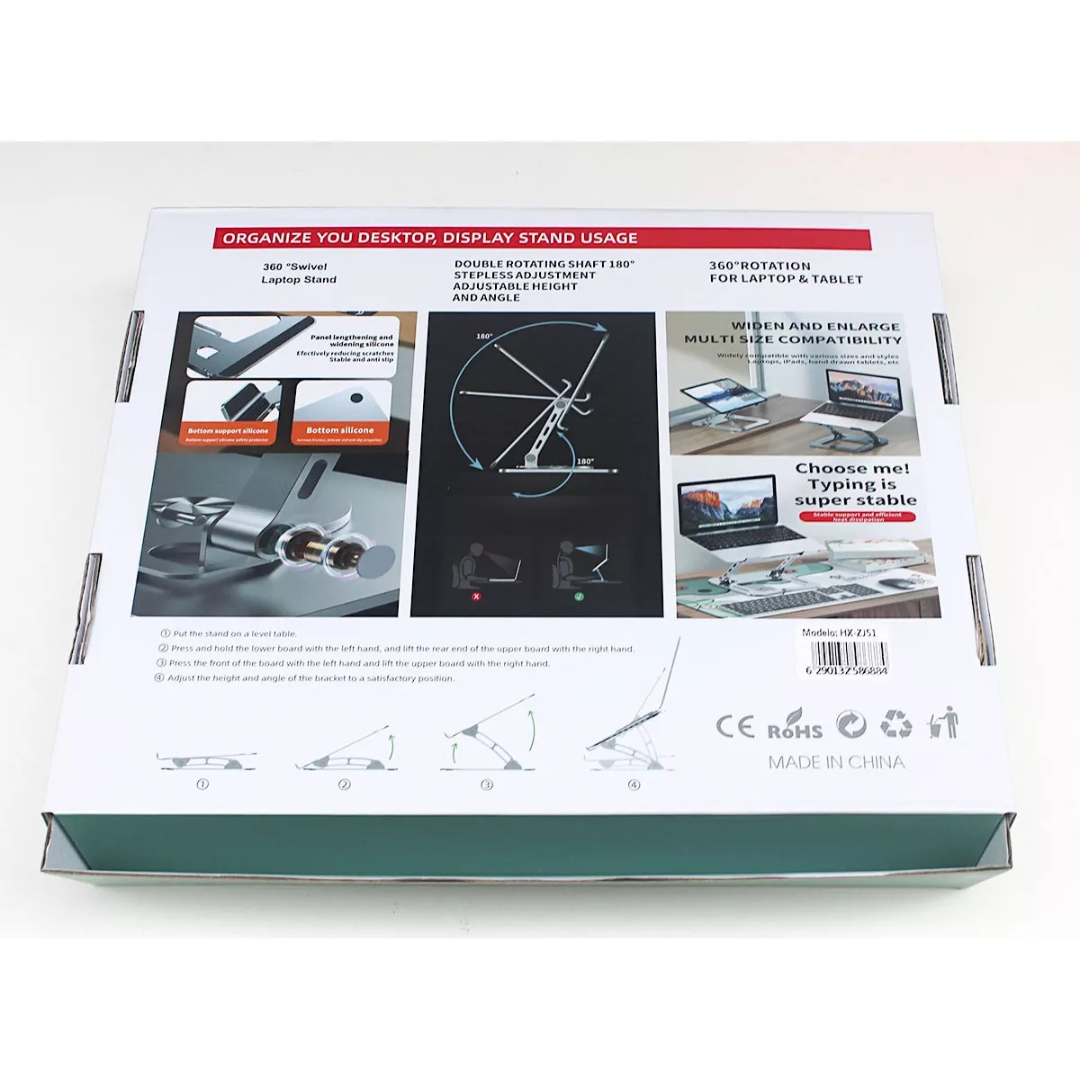 Steel Alloy Foldable Laptop Stand