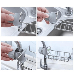 Sponge Holder Rack, Kitchen Sink Faucet Attachment Sponge Holder Rack, Kitchen Sink Faucet Attachment