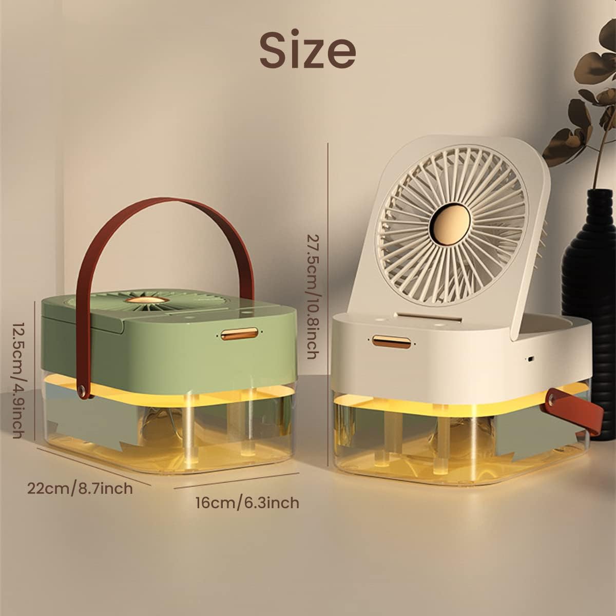 3 Speed Desk Air Cooler Fan with Dual Mist Spray