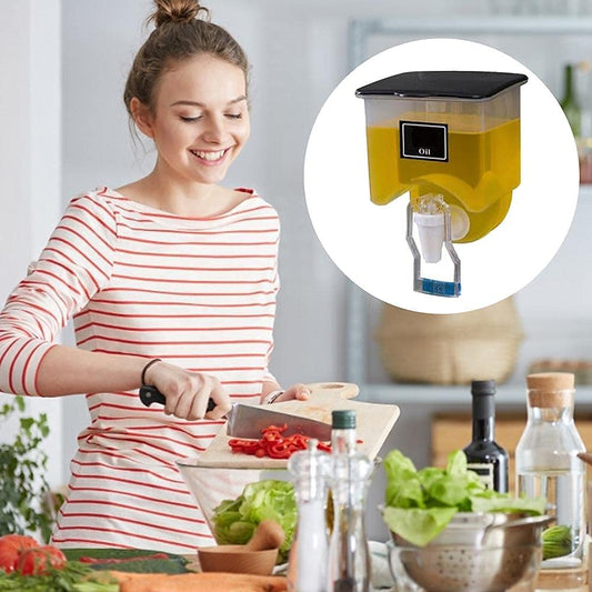 Kitchen Wall Mounted Oil Dispenser Storage Container