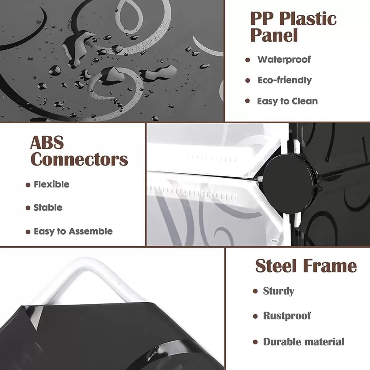 Multi Tier Shoe Rack with Cover, Shoe Cabinet with Doors