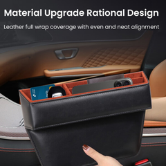 ZHUSE Car Seat Seam Storage Box with Cup Holder