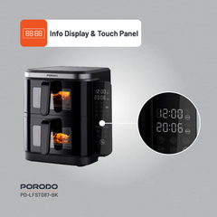 Porodo Lifestyle 11 Liter Double Stack Air Fryer