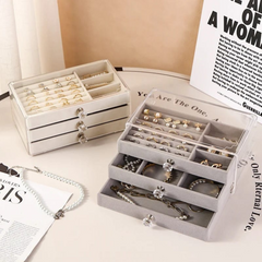 Jewelry Organizer Box, Multi-layer Jewelry Storage Holder with Drawers Jewelry Organizer Box, Multi-layer Jewelry Storage Holder with Drawers