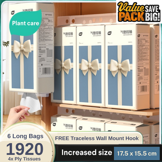 4x Ply Extra Thick Premium Skin-Friendly Tissue Paper (Pack of 6 Bags/Carton)