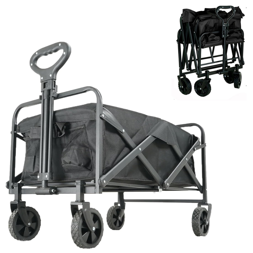 Folding Wagon Trolley Cart for Outdoor Picnic & Camping