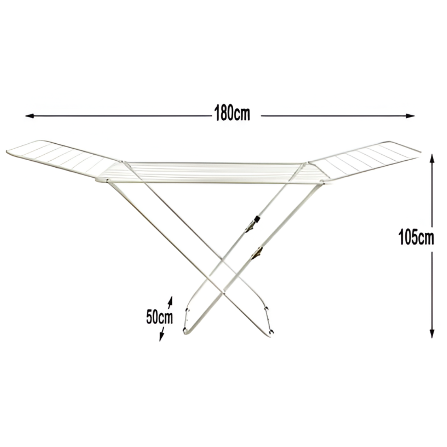 Folding Clothes Drying Airer With 16 Kg Load Capacity and 14 Meter Drying Space