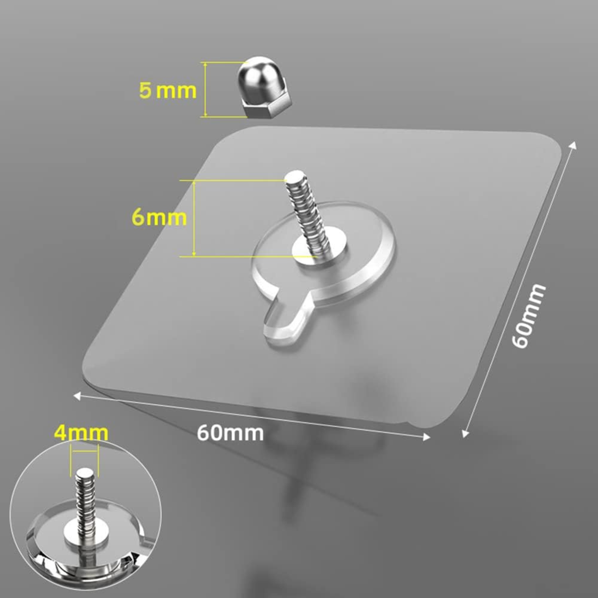 Nail Free No Wall Drilling Traceless Wall Mounted Adhesive Sticky Hook