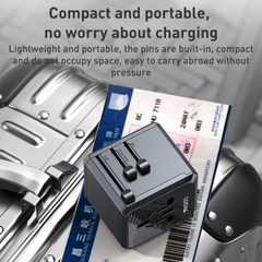 Yesido MC24 20W 3 USB + Type-C Ports Universal Travel Adapter