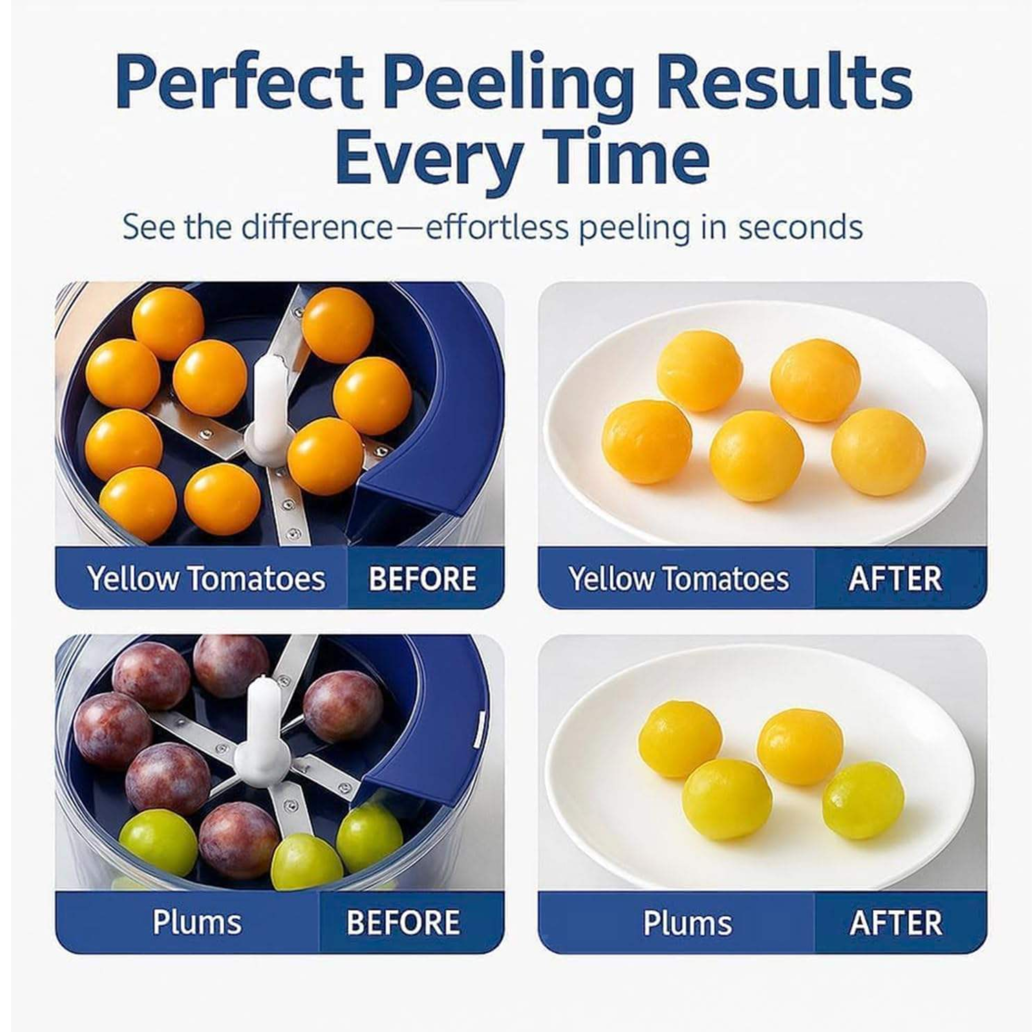 Portable Electric Garlic Skin Remover, Fruits Peeler Machine