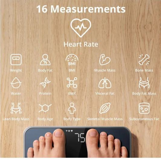 ميزان Eufy Smart Scale P2 Pro مزود بشبكة Wi-Fi وبلوتوث