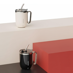 420ml Self Stirring Coffee Mug with Straw and LED Display, Automatic Mixing Cup with Lid 420ml Self Stirring Coffee Mug with Straw and LED Display, Automatic Mixing Cup with Lid