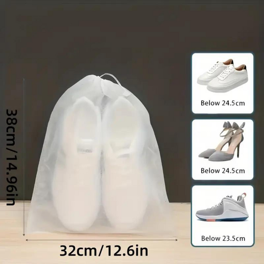 Portable Smell-free Travel Shoe Packing Bags, Dust-proof Shoes Organizer Bag (5pcs)