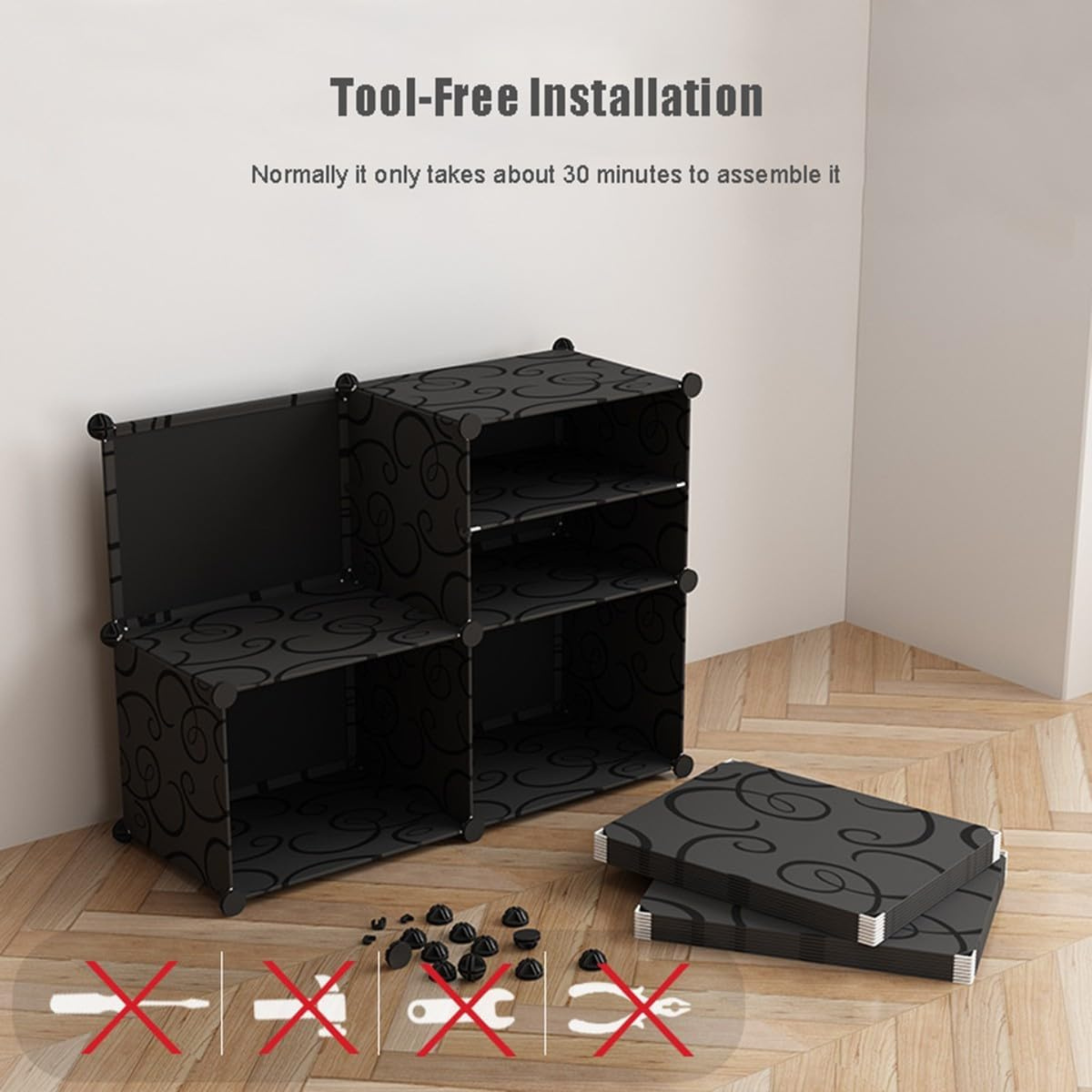 Dustproof Hallway Shoe Rack with Multifunctional Top Shelf